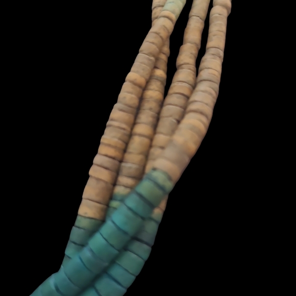 Handmade Boho Vibes Multi Strand Beaded Necklace 24" Lot 10 - Picture 2 of 4